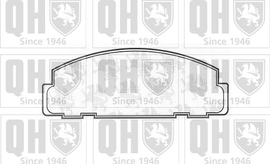 Quinton Hazell BP485 - Set placute frana,frana disc aaoparts.ro