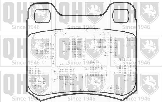 Quinton Hazell BP569 - Set placute frana,frana disc aaoparts.ro