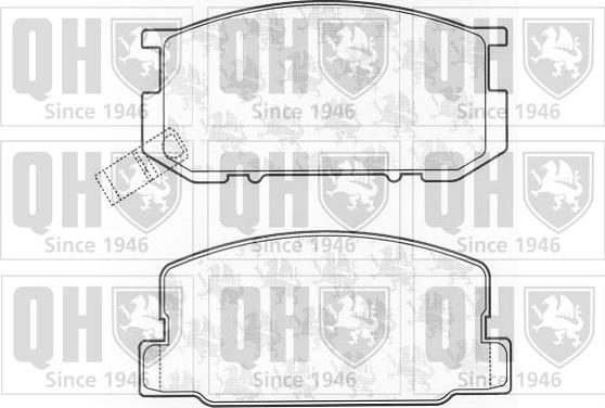 Quinton Hazell BP587 - Set placute frana,frana disc aaoparts.ro