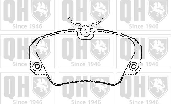 Quinton Hazell BP694 - Set placute frana,frana disc aaoparts.ro