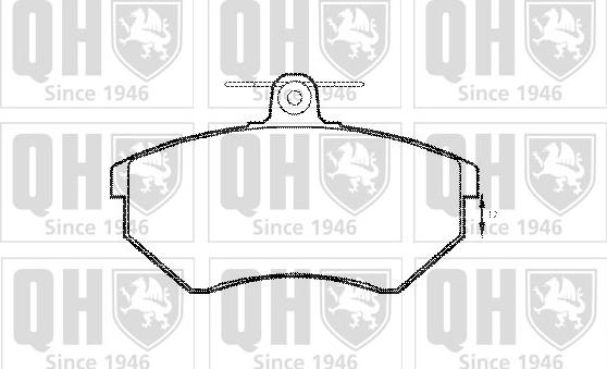 Quinton Hazell BP607 - Set placute frana,frana disc aaoparts.ro