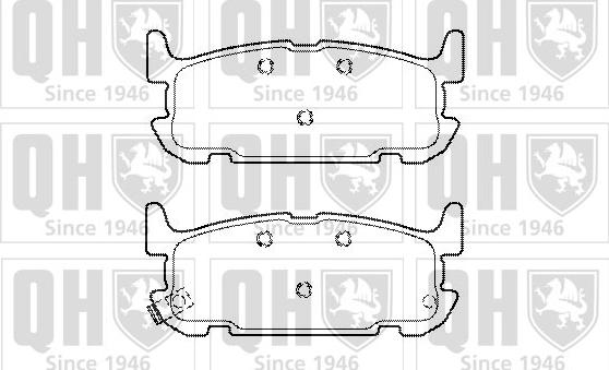 Quinton Hazell BP1490 - Set placute frana,frana disc aaoparts.ro
