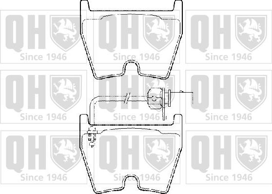 Quinton Hazell BP1491 - Set placute frana,frana disc aaoparts.ro