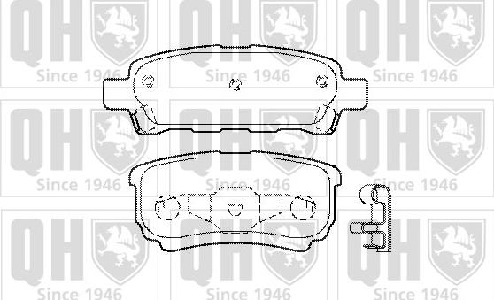 Quinton Hazell BP1448 - Set placute frana,frana disc aaoparts.ro