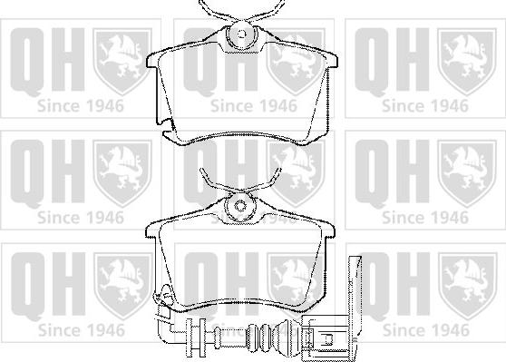 Quinton Hazell BP1417 - Set placute frana,frana disc aaoparts.ro