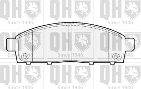 Quinton Hazell BP1565 - Set placute frana,frana disc aaoparts.ro