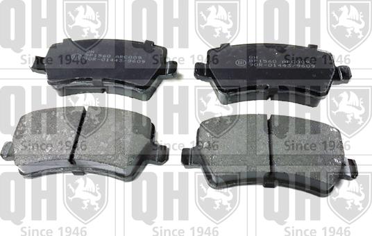 Quinton Hazell BP1560 - Set placute frana,frana disc aaoparts.ro
