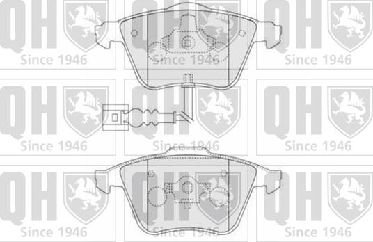 Quinton Hazell BP1533 - Set placute frana,frana disc aaoparts.ro