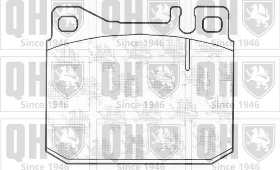 Quinton Hazell BP168 - Set placute frana,frana disc aaoparts.ro