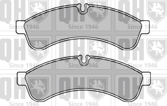 Quinton Hazell BP1673 - Set placute frana,frana disc aaoparts.ro