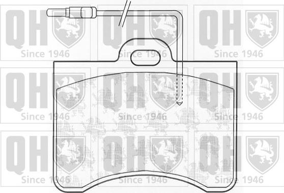 Quinton Hazell BP167 - Set placute frana,frana disc aaoparts.ro