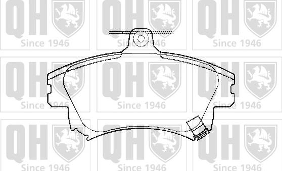 Quinton Hazell BP1099 - Set placute frana,frana disc aaoparts.ro