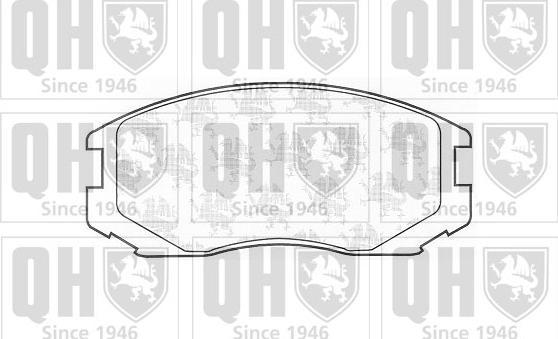 Quinton Hazell BP1175 - Set placute frana,frana disc aaoparts.ro