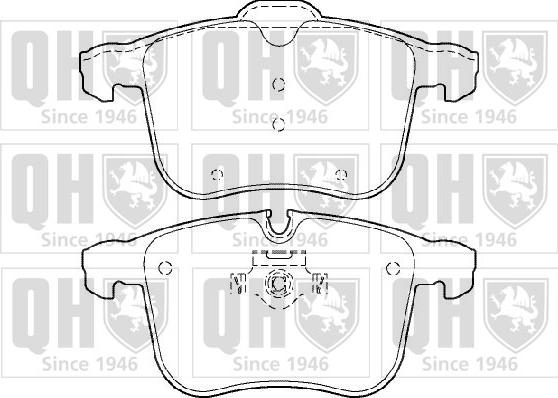 Quinton Hazell BP1392 - Set placute frana,frana disc aaoparts.ro