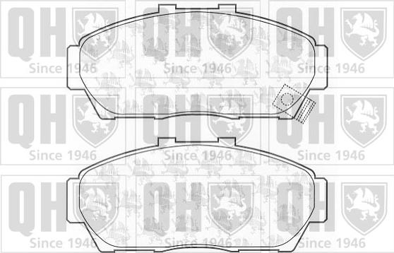 Quinton Hazell BP1202 - Set placute frana,frana disc aaoparts.ro