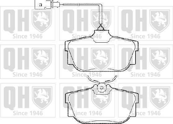 Quinton Hazell BP1285 - Set placute frana,frana disc aaoparts.ro