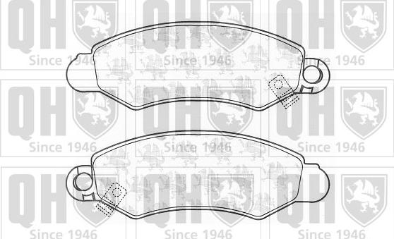 Quinton Hazell BP1220 - Set placute frana,frana disc aaoparts.ro