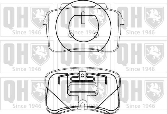 Quinton Hazell BP883 - Set placute frana,frana disc aaoparts.ro