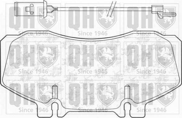 Quinton Hazell BP838 - Set placute frana,frana disc aaoparts.ro