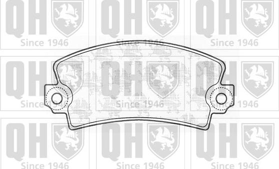 Quinton Hazell BP392 - Set placute frana,frana disc aaoparts.ro