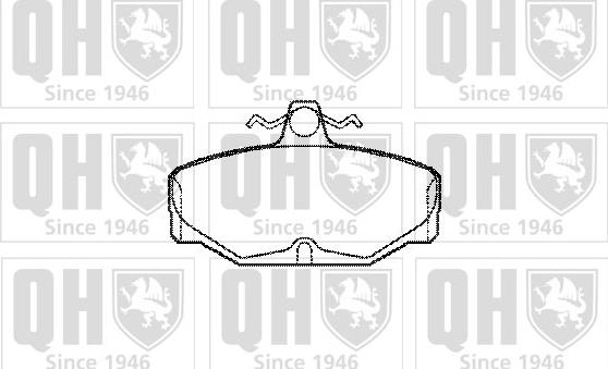 Quinton Hazell BP364 - Set placute frana,frana disc aaoparts.ro