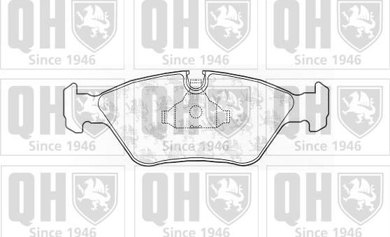 Quinton Hazell BP243 - Set placute frana,frana disc aaoparts.ro