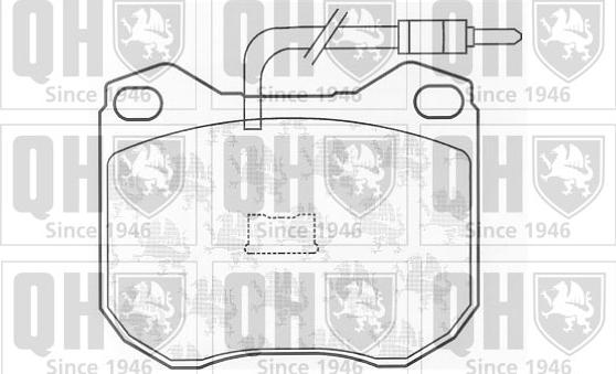 Quinton Hazell BP251 - Set placute frana,frana disc aaoparts.ro