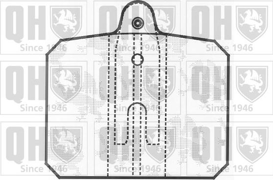 Quinton Hazell BP206 - Set placute frana,frana disc aaoparts.ro