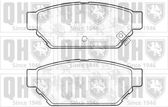 Quinton Hazell BP798 - Set placute frana,frana disc aaoparts.ro