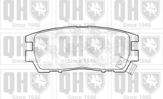 Quinton Hazell BP761 - Set placute frana,frana disc aaoparts.ro