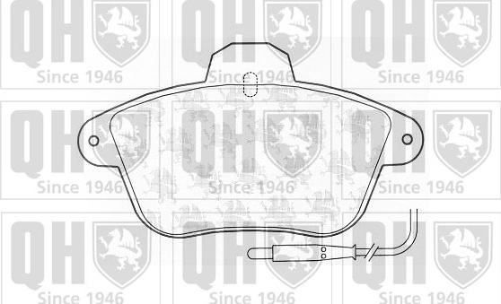 Quinton Hazell BP779 - Set placute frana,frana disc aaoparts.ro