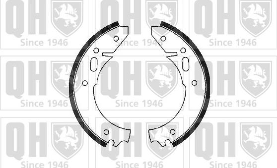 Quinton Hazell BS597 - Set saboti frana aaoparts.ro