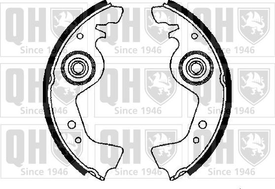 Quinton Hazell BS544 - Set saboti frana aaoparts.ro