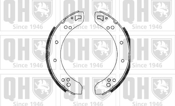 Quinton Hazell BS500 - Set saboti frana aaoparts.ro