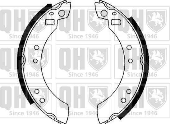 Quinton Hazell BS502 - Set saboti frana aaoparts.ro