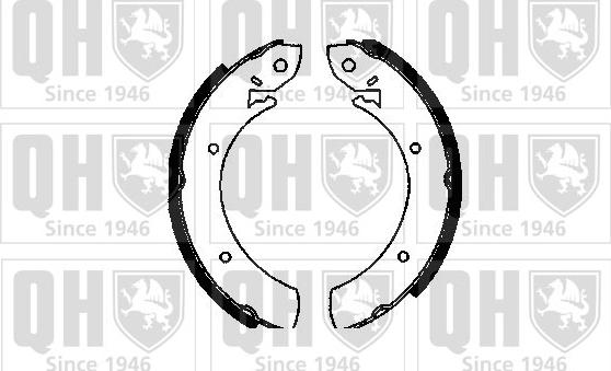 Quinton Hazell BS522 - Set saboti frana aaoparts.ro