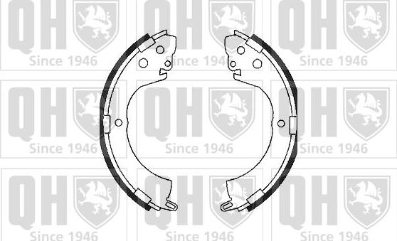 Quinton Hazell BS1048 - Set saboti frana aaoparts.ro