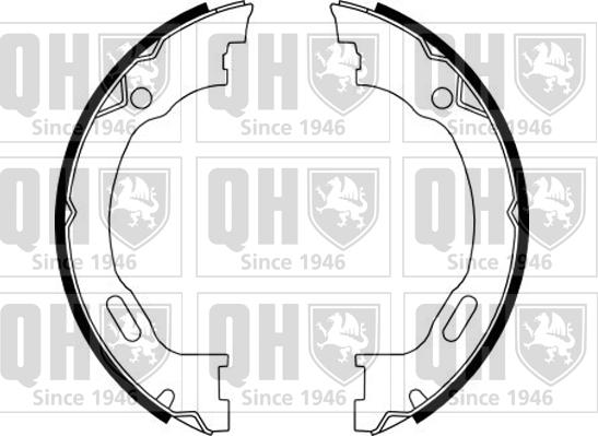 Quinton Hazell BS1143 - Set saboti frana, frana de mana aaoparts.ro