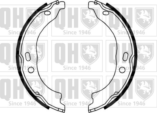 Quinton Hazell BS1184 - Set saboti frana, frana de mana aaoparts.ro