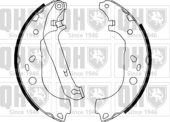 Quinton Hazell BS1171 - Set saboti frana aaoparts.ro