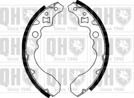 Quinton Hazell BS866 - Set saboti frana aaoparts.ro