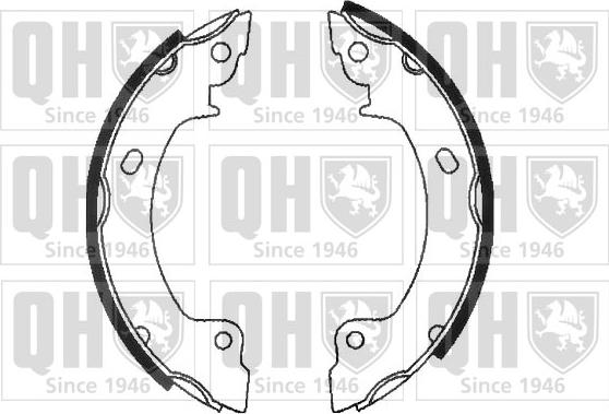 Quinton Hazell BS879 - Set saboti frana aaoparts.ro