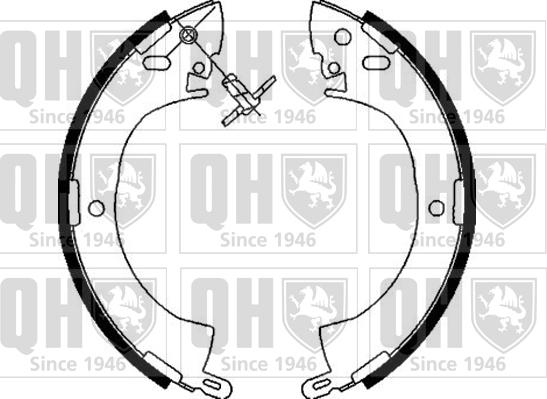 Quinton Hazell BS741 - Set saboti frana aaoparts.ro