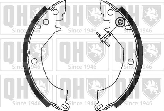 Quinton Hazell BS781 - Set saboti frana aaoparts.ro