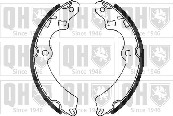 Quinton Hazell BS771 - Set saboti frana aaoparts.ro