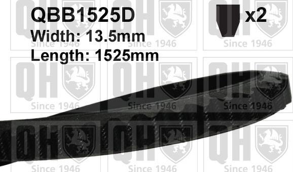 Quinton Hazell QBB1525D - Curea transmisie aaoparts.ro