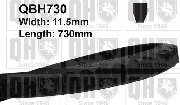Quinton Hazell QBH730 - Curea transmisie aaoparts.ro