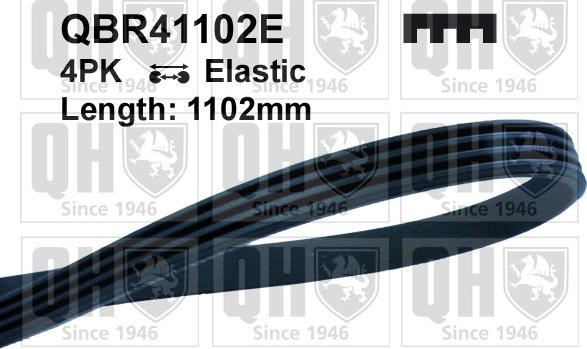 Quinton Hazell QBR41102E - Curea transmisie cu caneluri aaoparts.ro