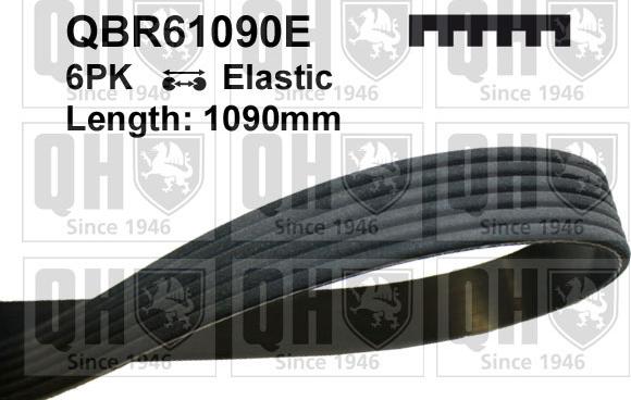 Quinton Hazell QBR61090E - Curea transmisie cu caneluri aaoparts.ro