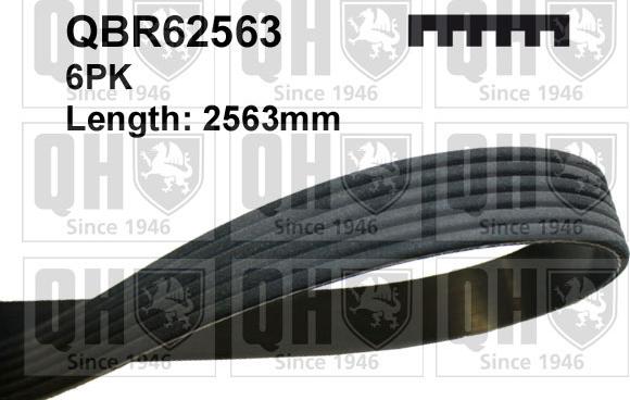 Quinton Hazell QBR62563 - Curea transmisie cu caneluri aaoparts.ro